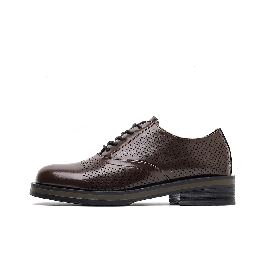 Zuogedu Ballet Flats Casual Shoes Women's Brown