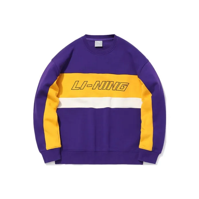 LINING Новый Пурпурный Lakers Унисекс Толстовки