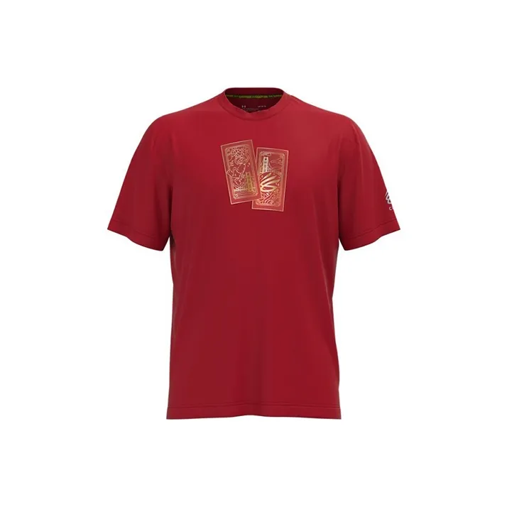 Under Armour Curry X Sesame Street T Shirts Men's Red