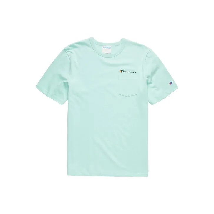 Champion Straight Fit T-Shirt US Version Men's Mint Green Чемпион Прямой крой T-Рубашка Версия для США Мужская Мятно-Зеленая