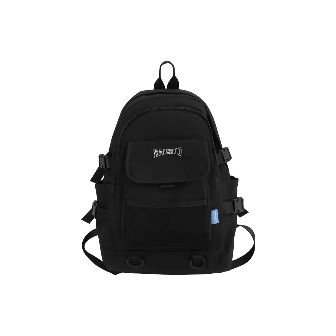 Travel Nylon Backpack Regular Unisex Black/White/Green/Yellow