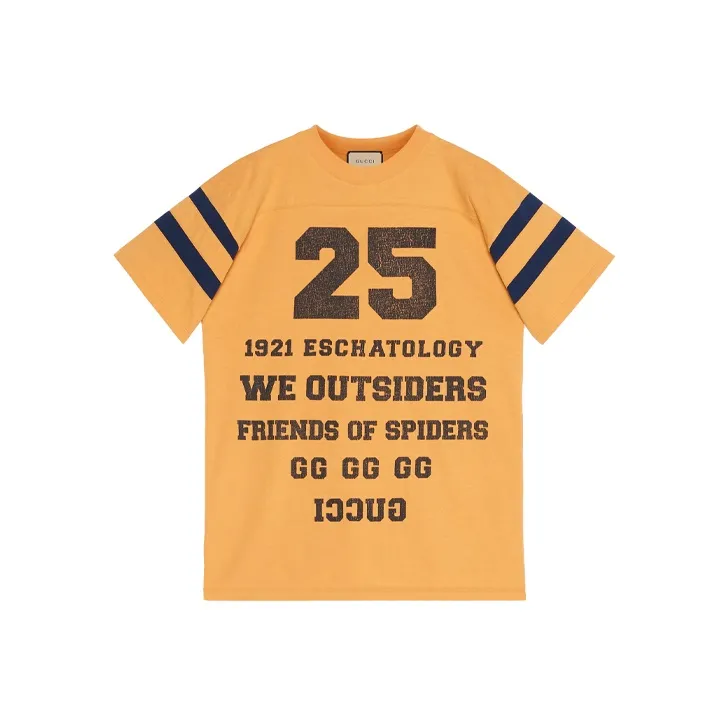 GUCCI 1921 T Shirts Men Yellow