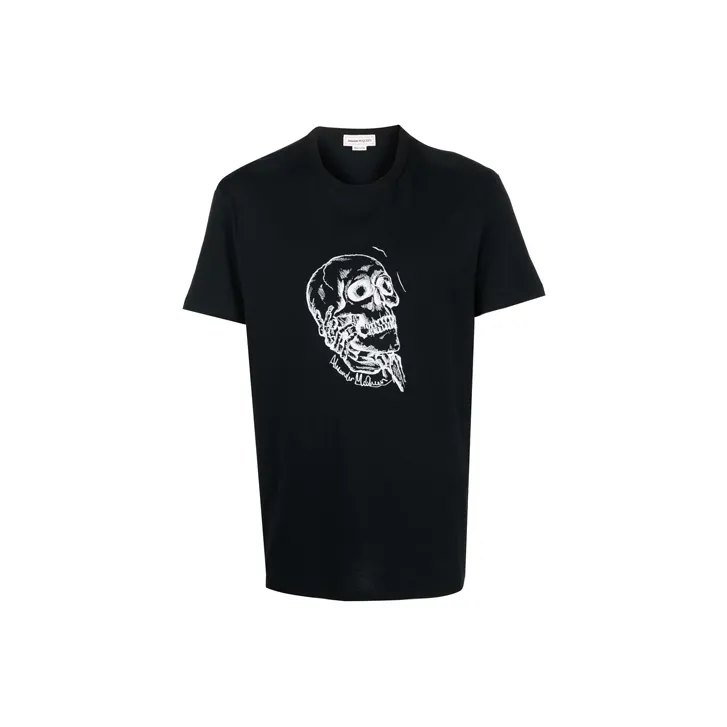 Alexander McQueen T Shirts Men's Black