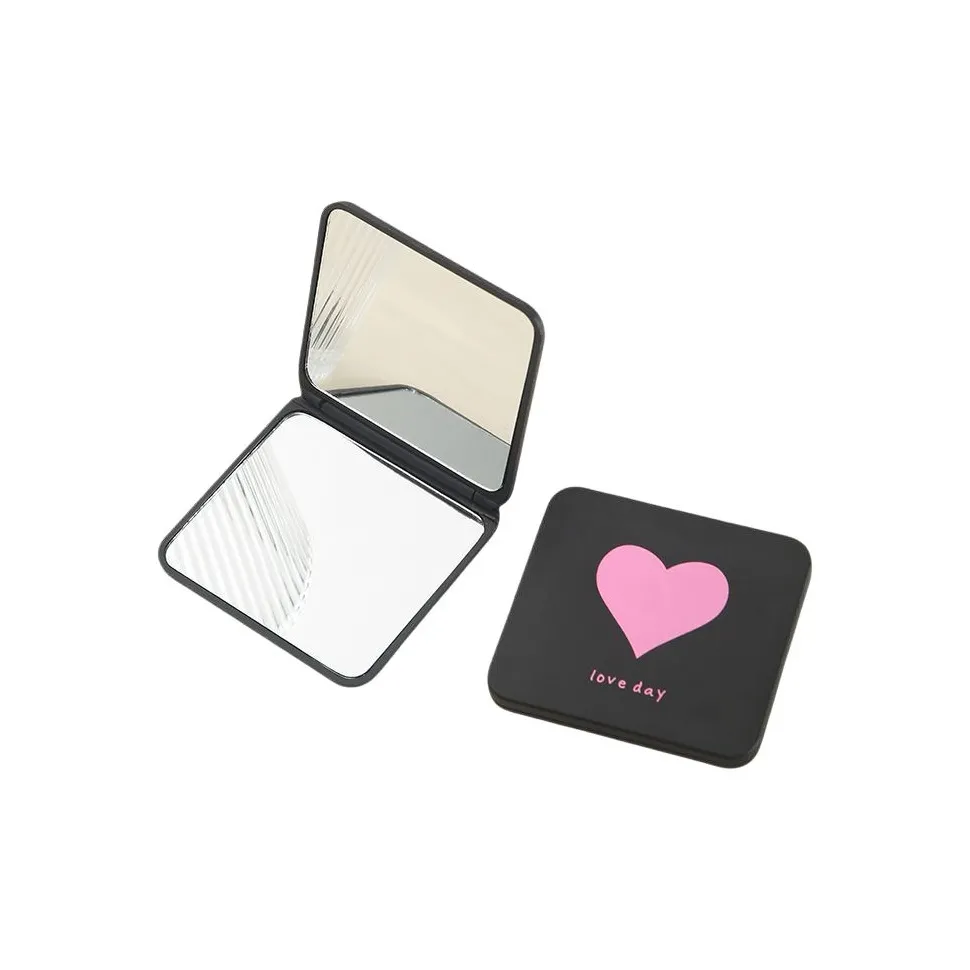 JOYTOUR Черный Золотой Запечатанный Складной Мини Портативный Двойной Слой Магнифайзер Зеркало для Макияжа Складное Зеркало