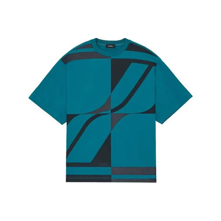 WE11DONE Бирюзовый Мужской T-Рубашки