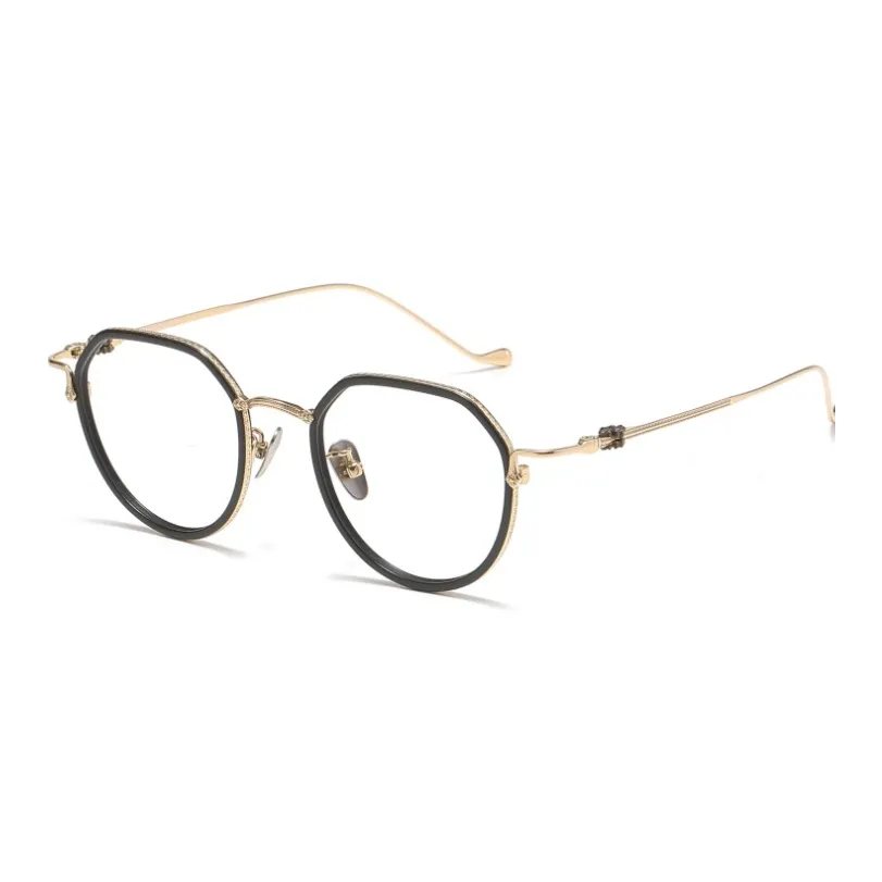 Sagawa Пластиковая оправа Чистый титан Нерегулярная форма Оправа для очков Унисекс