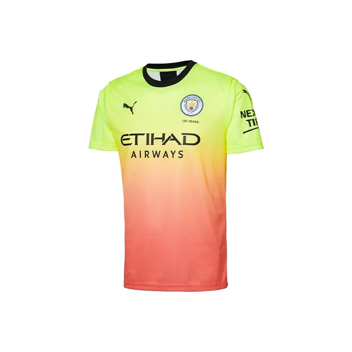 PUMA Manchester City T Shirts Men Pink Yellow