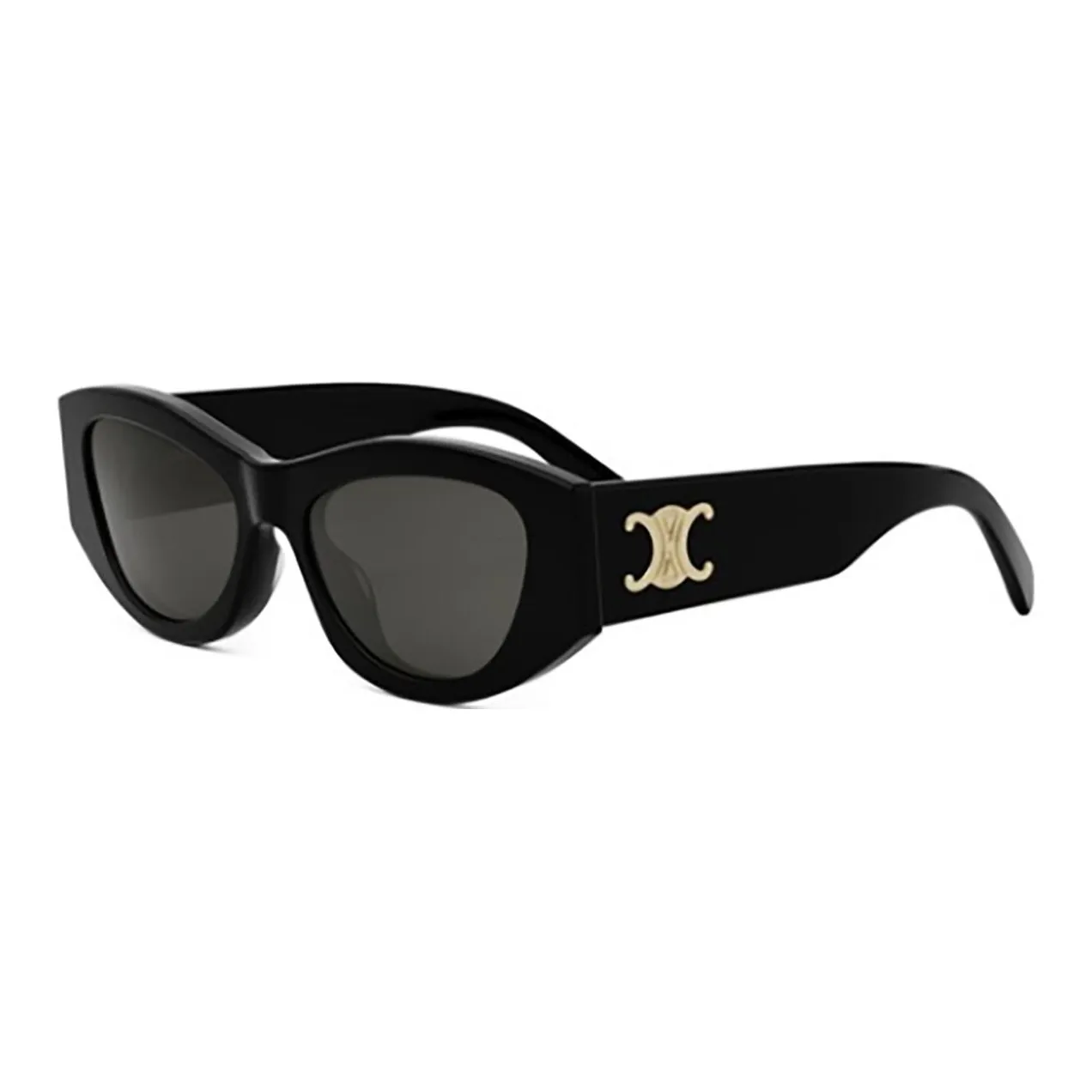 CELINE Acetate Cat Eye Sunglasses Women's Black