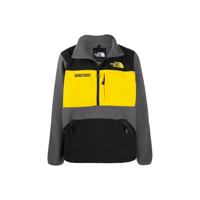 THE NORTH FACE Sweatshirts Unisex Gray & Yellow