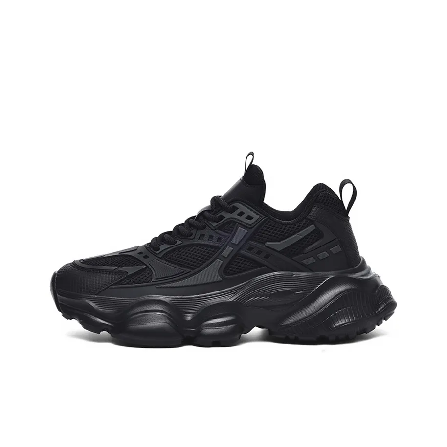 JANECO Low Top Chunky Sneakers Men's Black