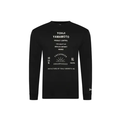 Yohji Yamamoto Черная унисекс футболка