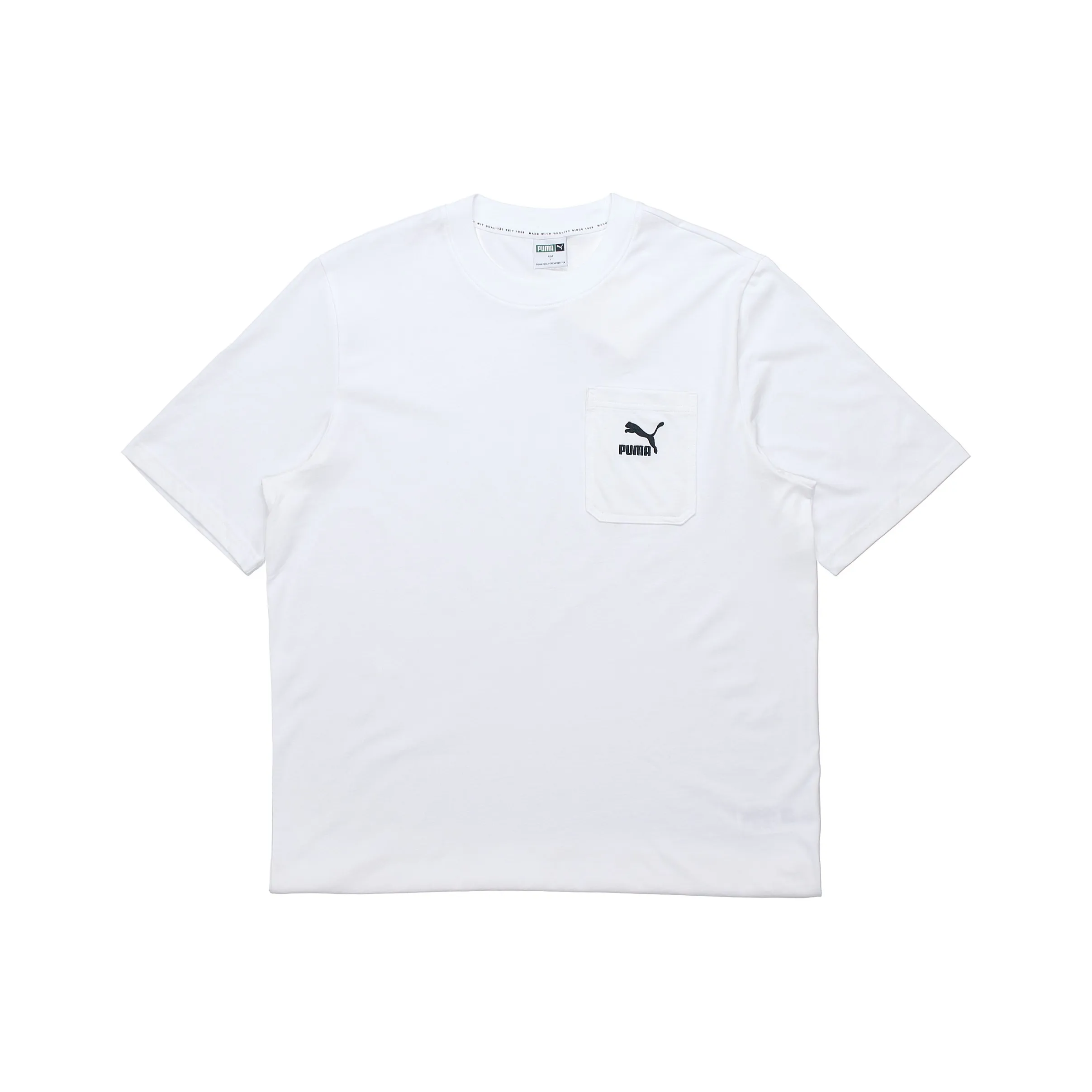 PUMA Set-in Sleeve T-Shirt Men's White