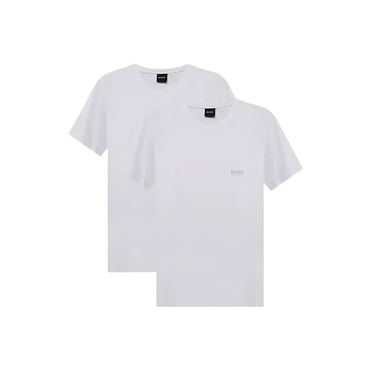 Hugo Boss T-Рубашка Мужская 1 Комплект 2 Штуки Белый
