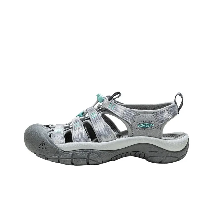 KEEN Newport H2 Дышащая и Износостойкая Обувь для треккинга Женская Серебряный Серый