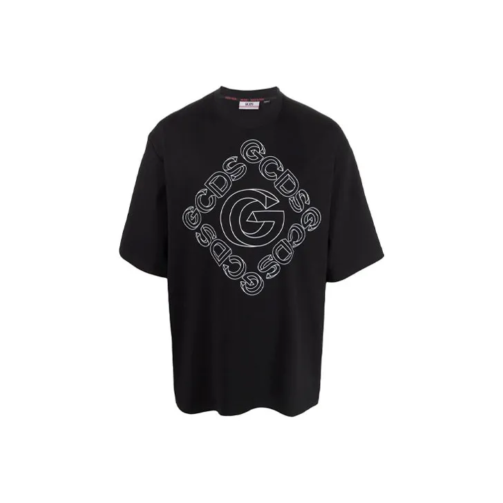 GCDS Черные Мужские T-рубашки