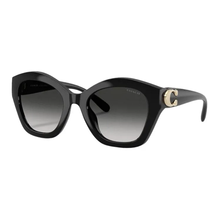 COACH Plastic Irregular Shape sunglasses running Women's Black