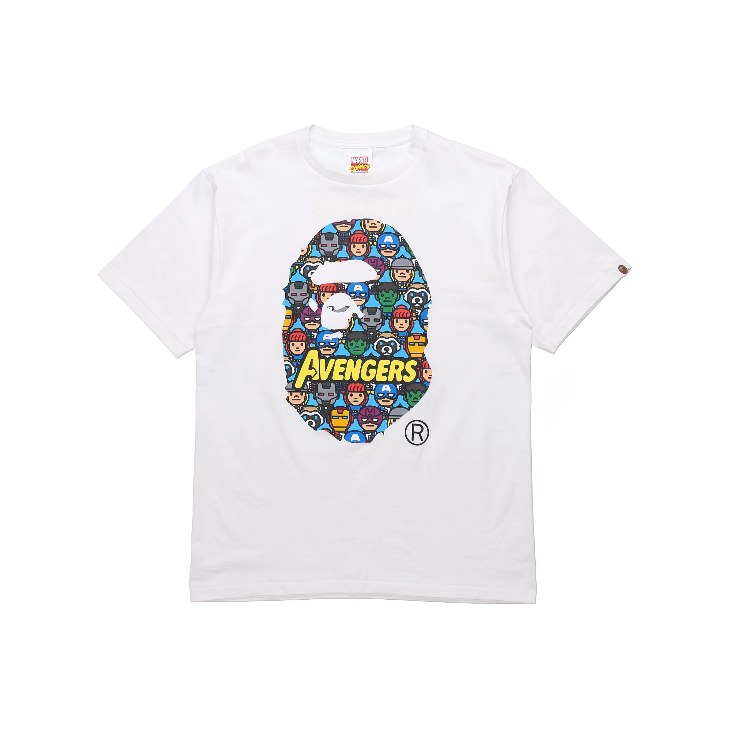 Bape X Marvel Comics Avengers Ape Head Tee