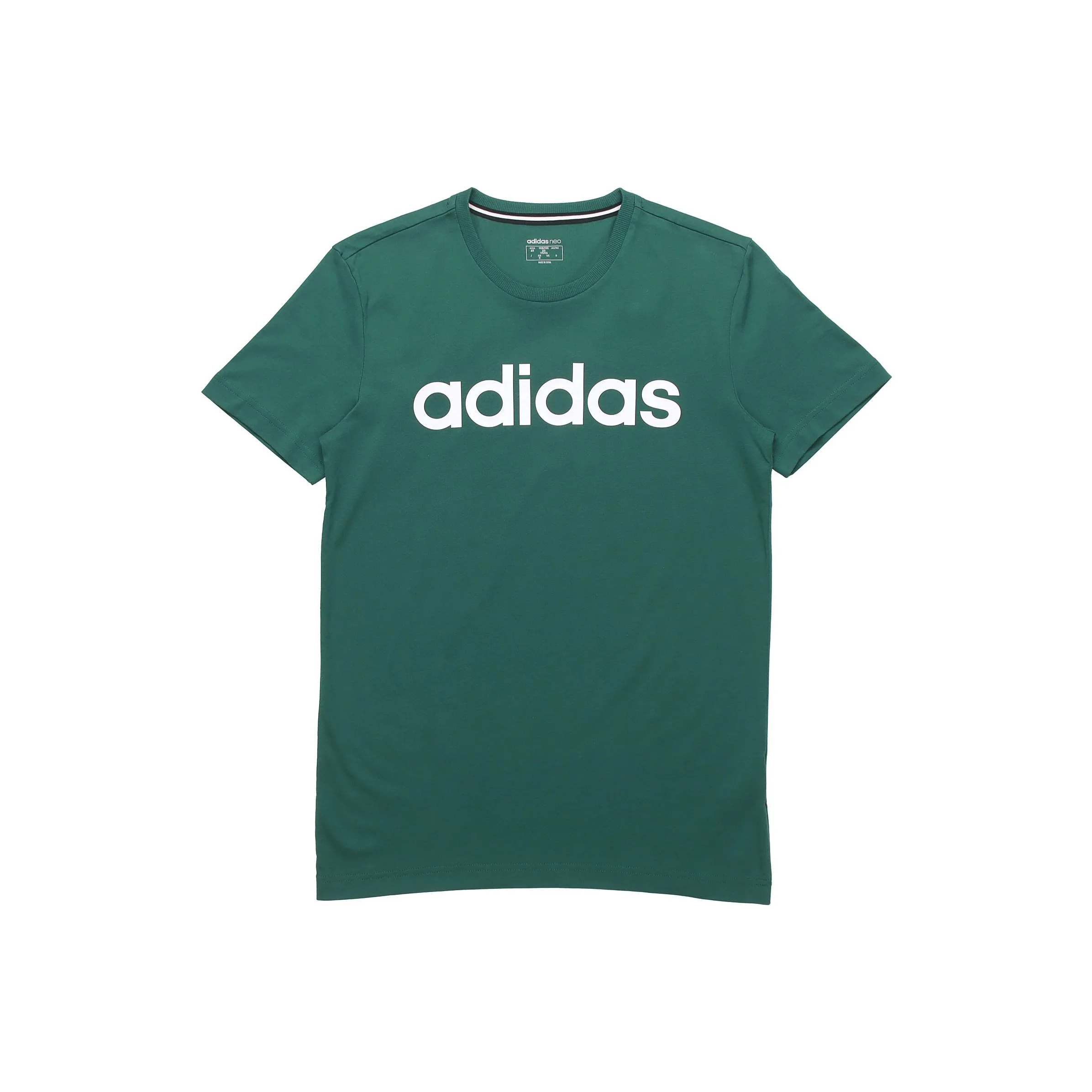 ADIDAS NEO T Рубашка Мужская Лесной Зеленый