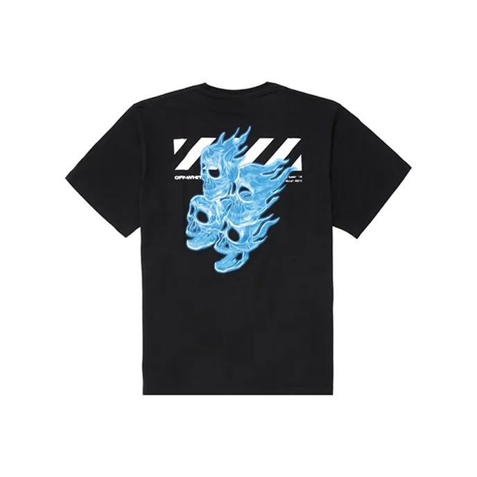 OFF WHITE Oversized Diag Skulls T Shirt