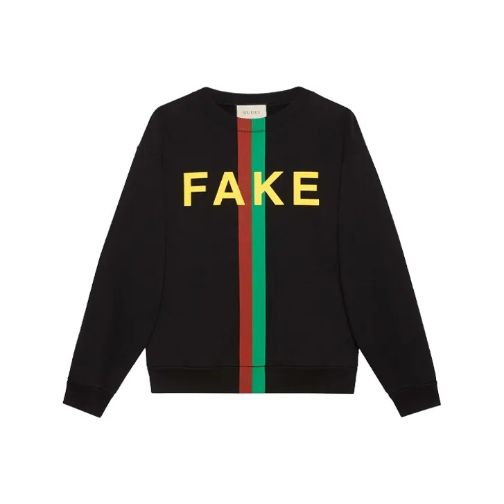 GUCCI Fake/Not Print Organic cotton Sweatshirt