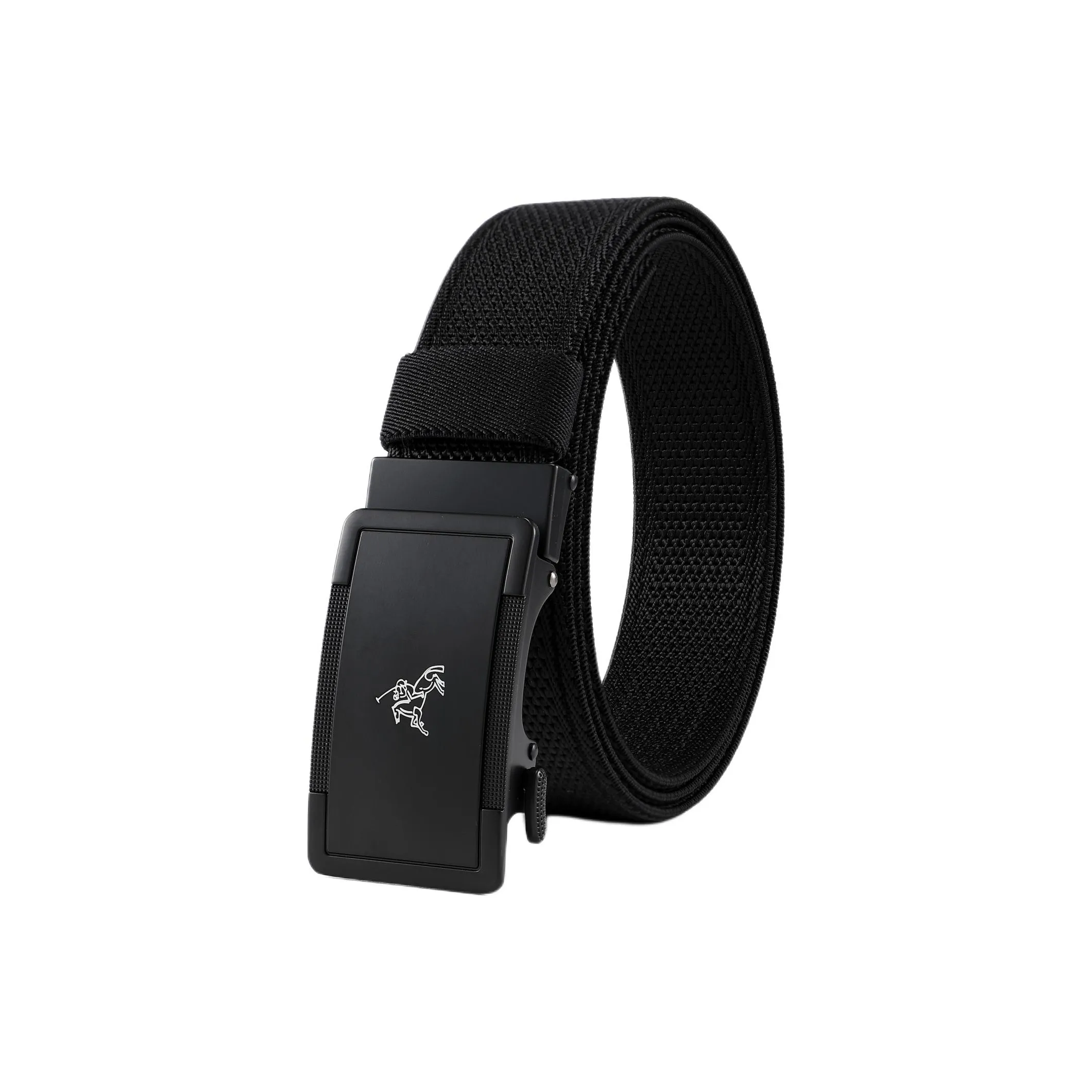 POLOMEISDO Nylon Webbing Stretch Belt Unisex Width 3.5CM