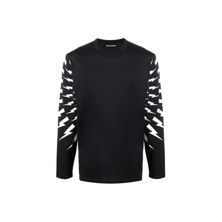 Neil Barrett совместная брендовая мужская черная рубашка T