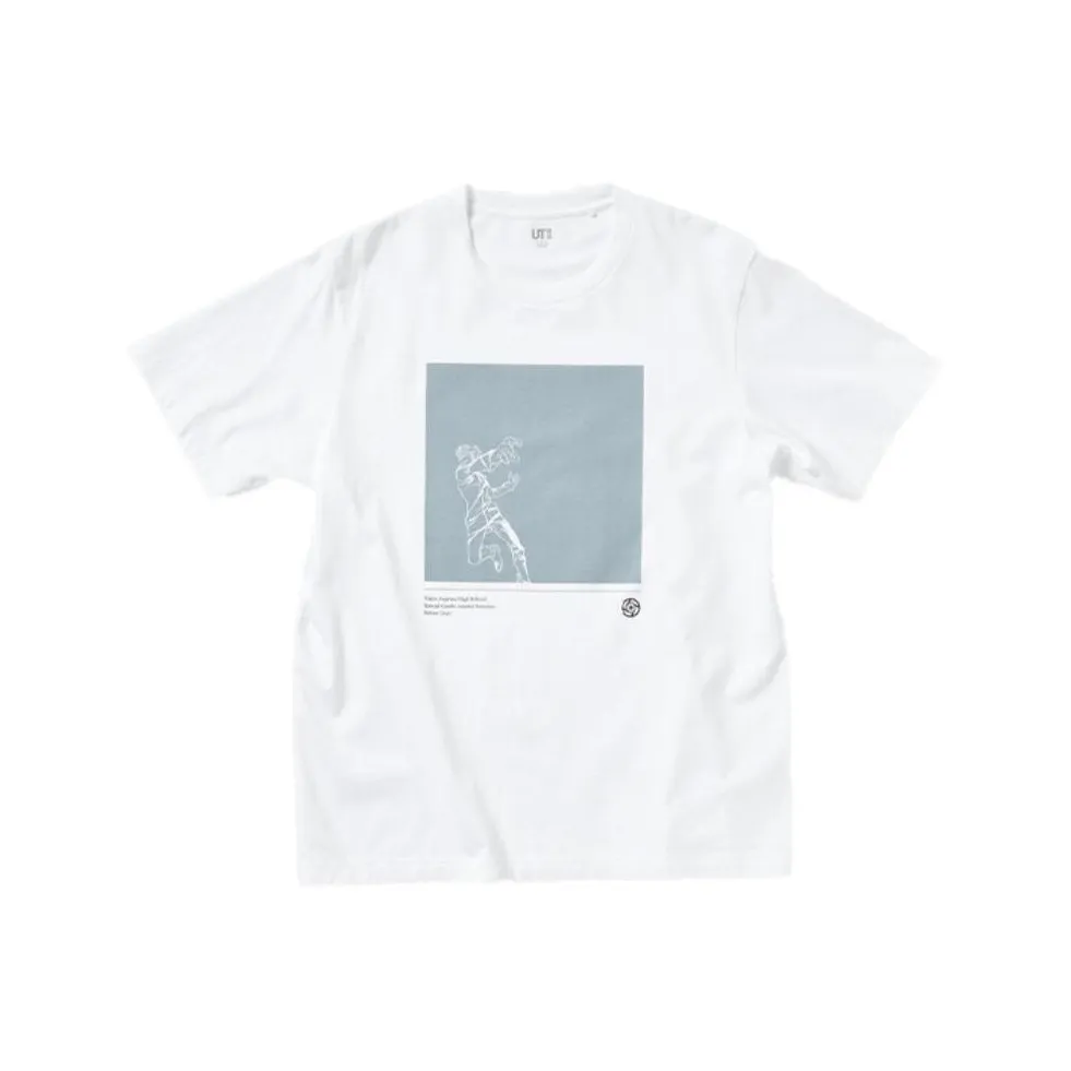 UNIQLO x Jujutsu Kaisen Рубашка с оборванным плечом унисекс белая