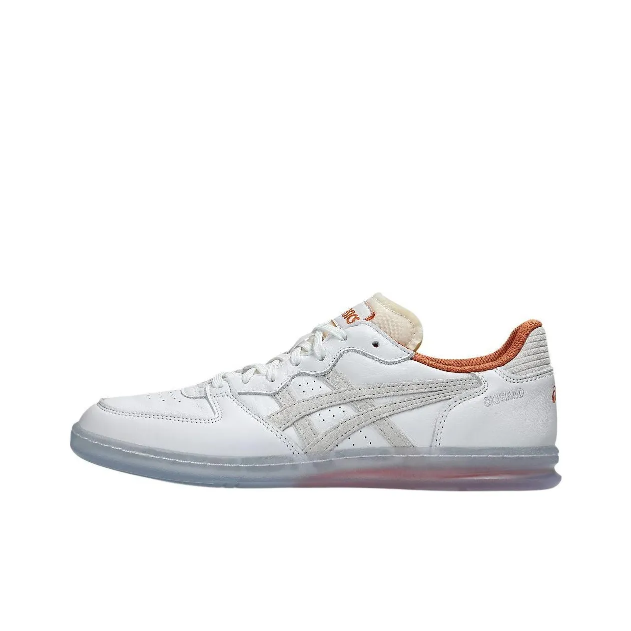 Asics SKYHAND OG Устойчивые к истиранию Низкие Кроссовки для скейтбординга Унисекс Белый Серый