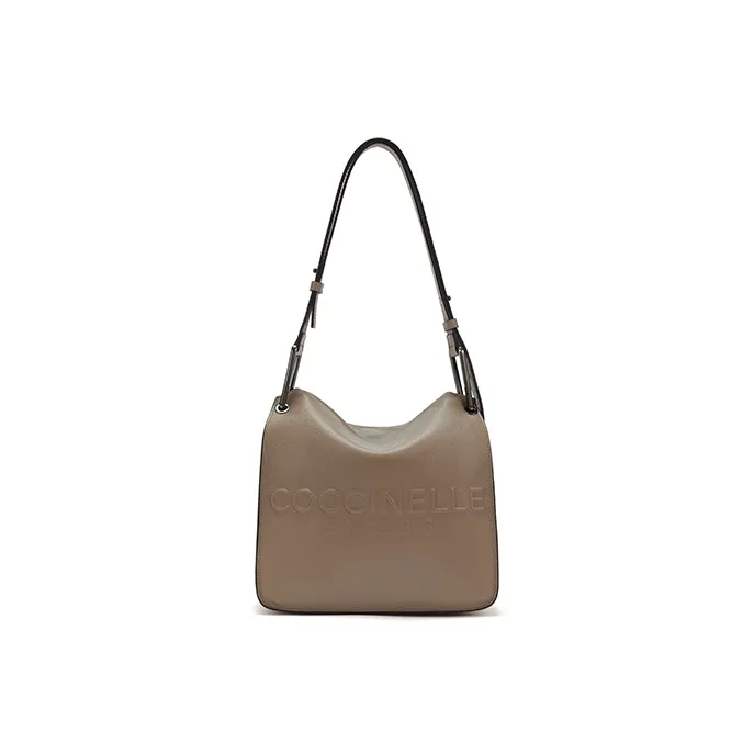 COCCINELLE Сумка через плечо из коровьей кожи Маленькая Женская Светло-серый и Карамель