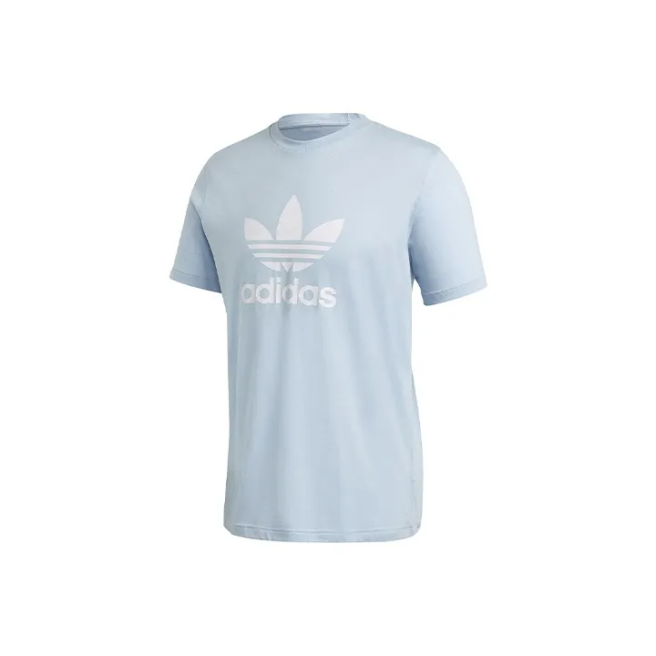 Adidas Originals Trefoil T Shirt Men's Pink Blue
