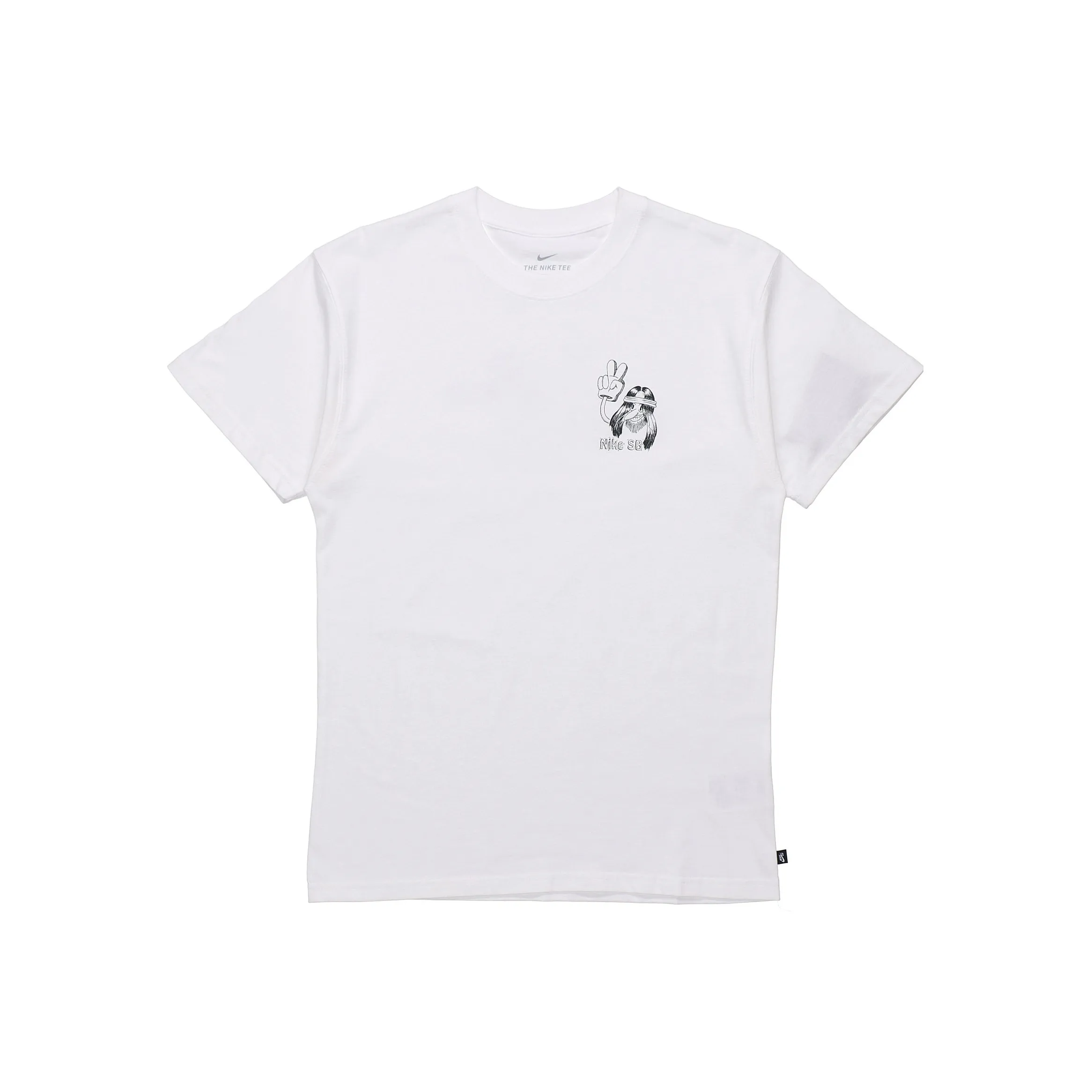 Nike SB Drop Shoulder Sleeve T-Shirt Unisex White
