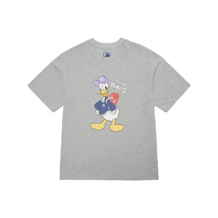 MLB Mlb X Disney Collaboration T Shirt Unisex Gray