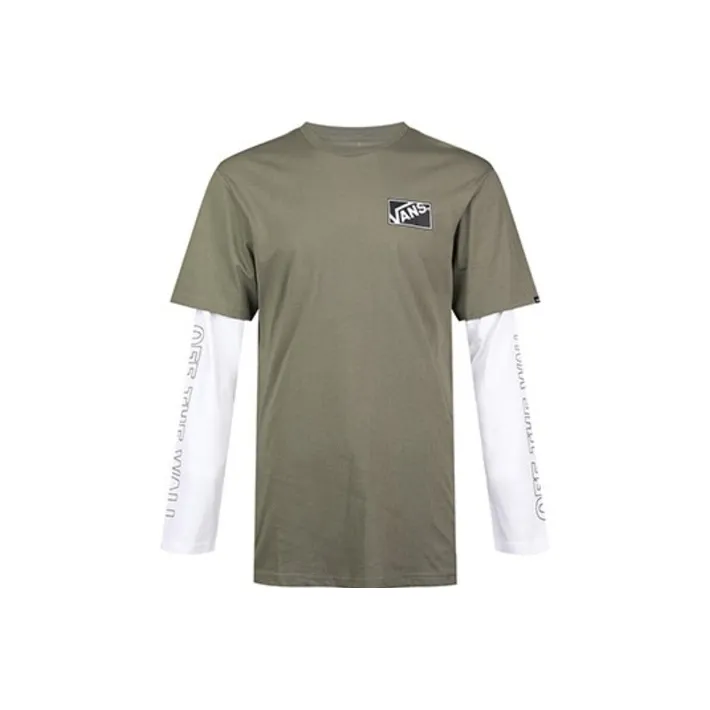 VANS Темно-зеленый Мужской T-рубашки