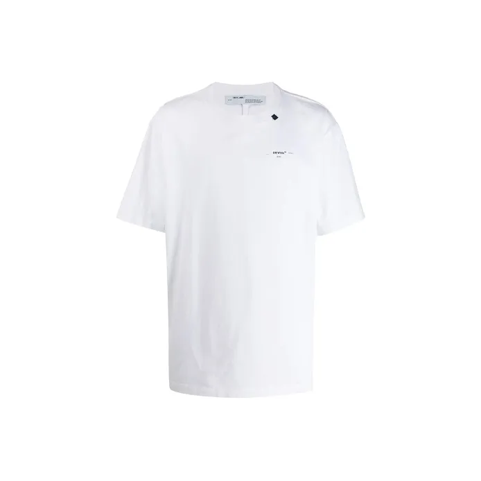 Off Белый FW19 T-Рубашка Мужская Белая