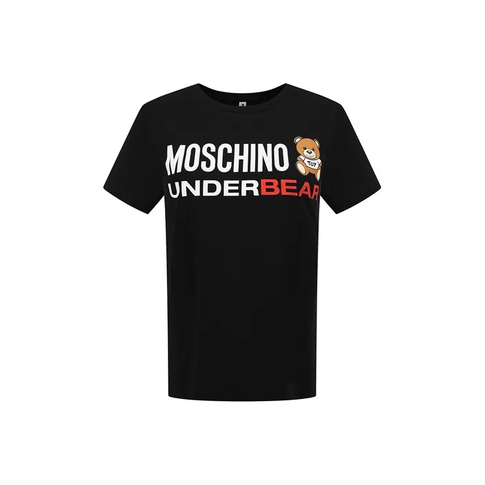 MOSCHINO Мужские черные T-рубашки