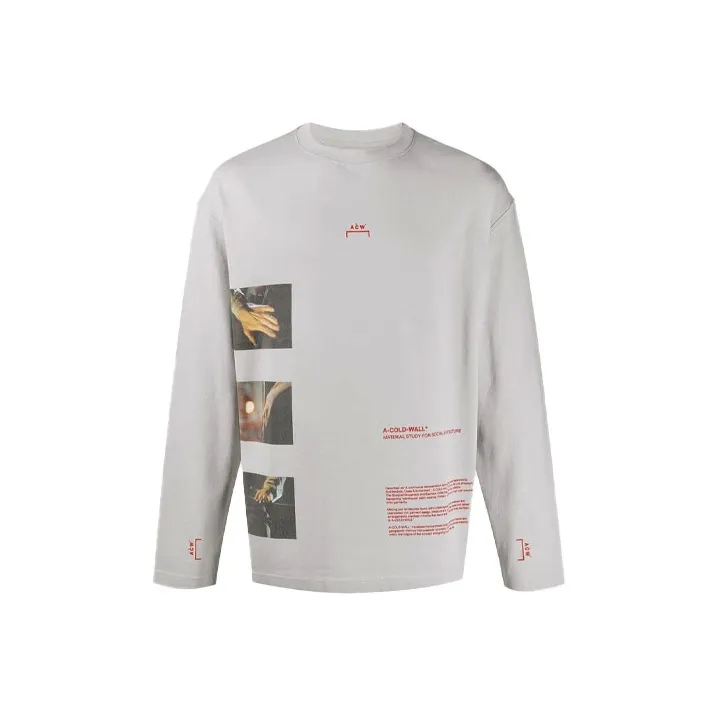 A COLD WALL* Серый Мужской T-Рубашка