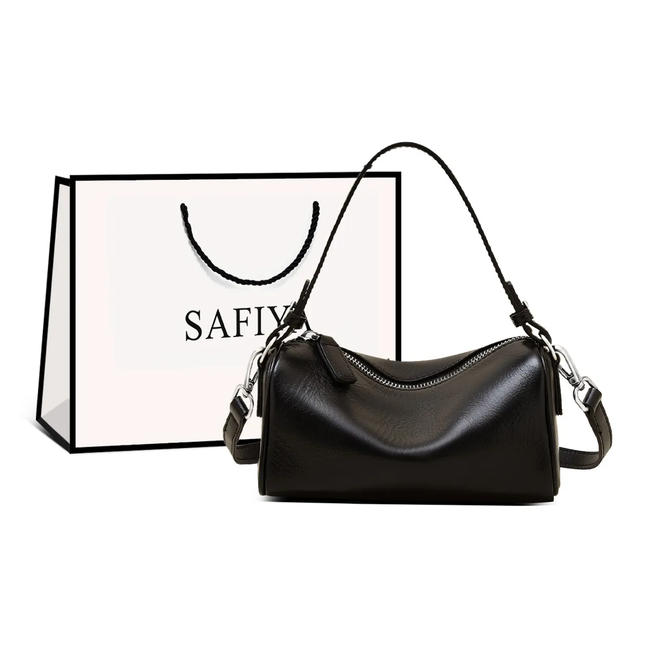 Safiya Cow Leather Bonded Synthetic Leather Crossbody Bag Women's Multicolor