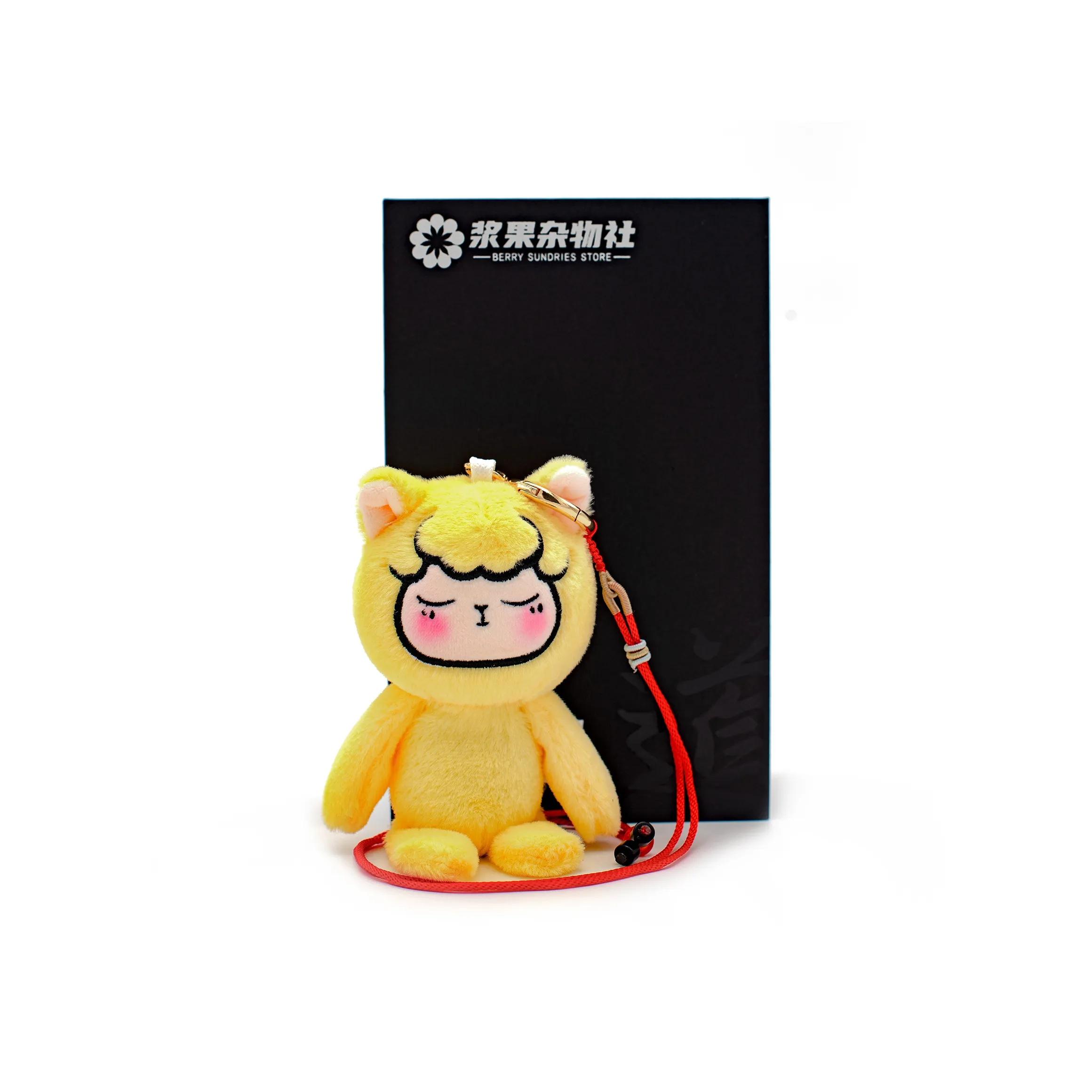 JIANGGUOZAWUSHE Дзен Медитация Овца Китайский Зодиак Кукла Плюшевая Подвеска 13 см Рекомендуемая Высота