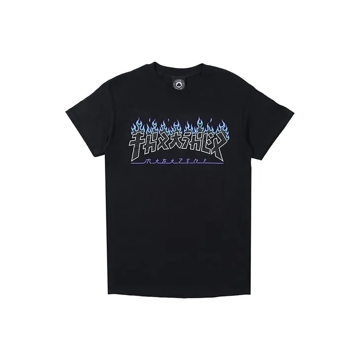 Thrasher T-Shirt US Version Unisex Black Т-Рубашка Thrasher US Version Унисекс Черная