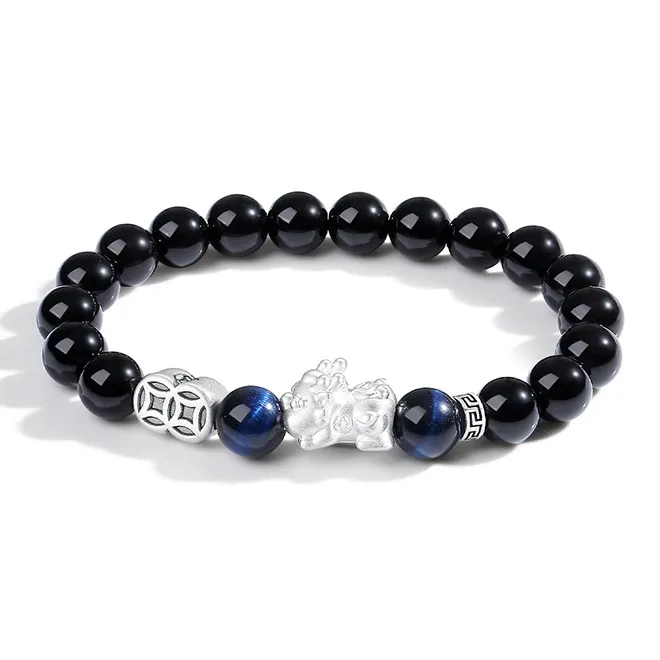 YINCHIE 999 Fine Silver Bracelets Men's