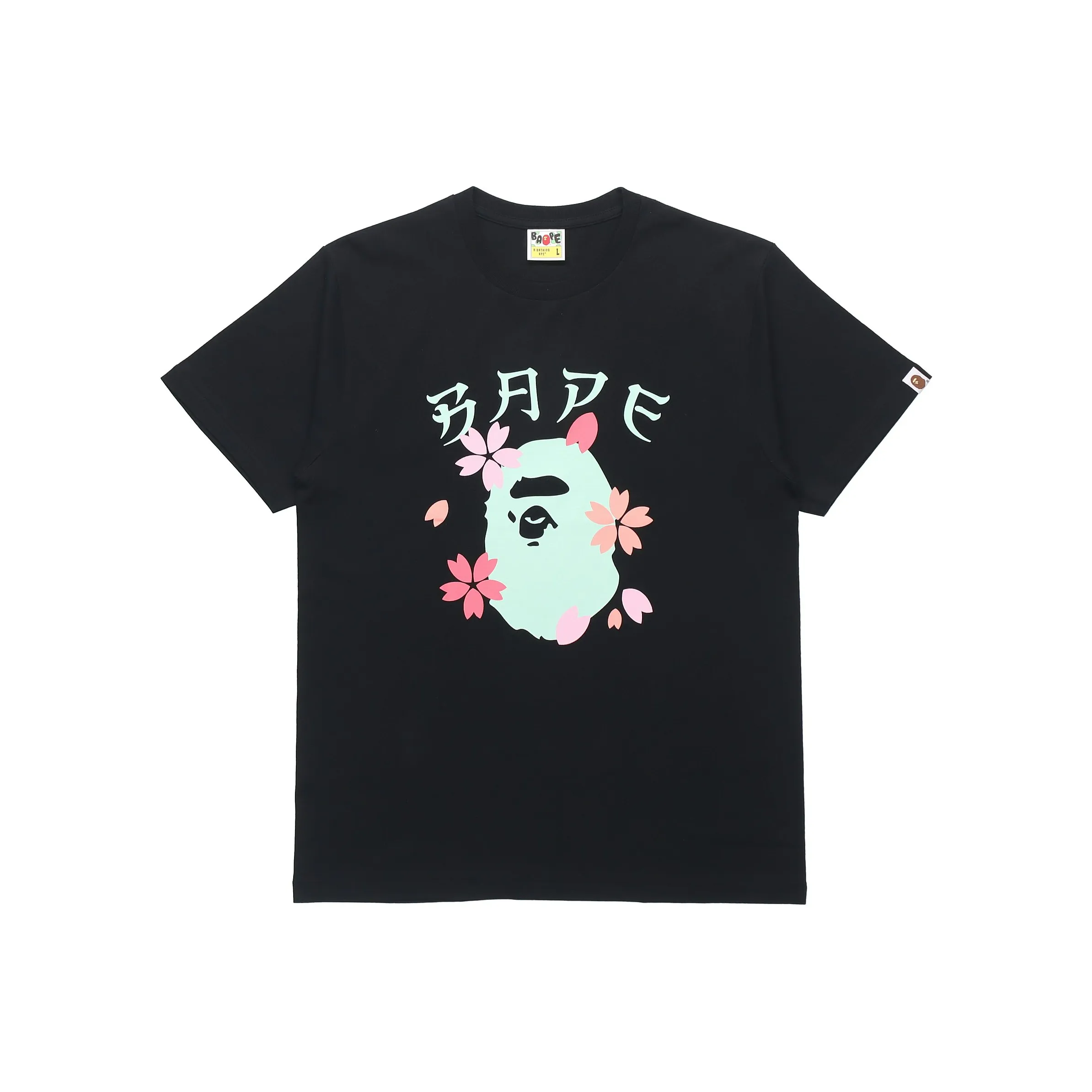 A BATHING APE Head Series T Shirt Unisex Black
