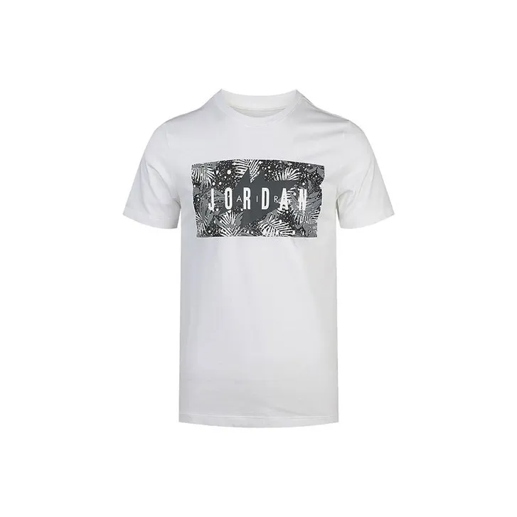 Jordan Poolside Floral T Shirts Men's White