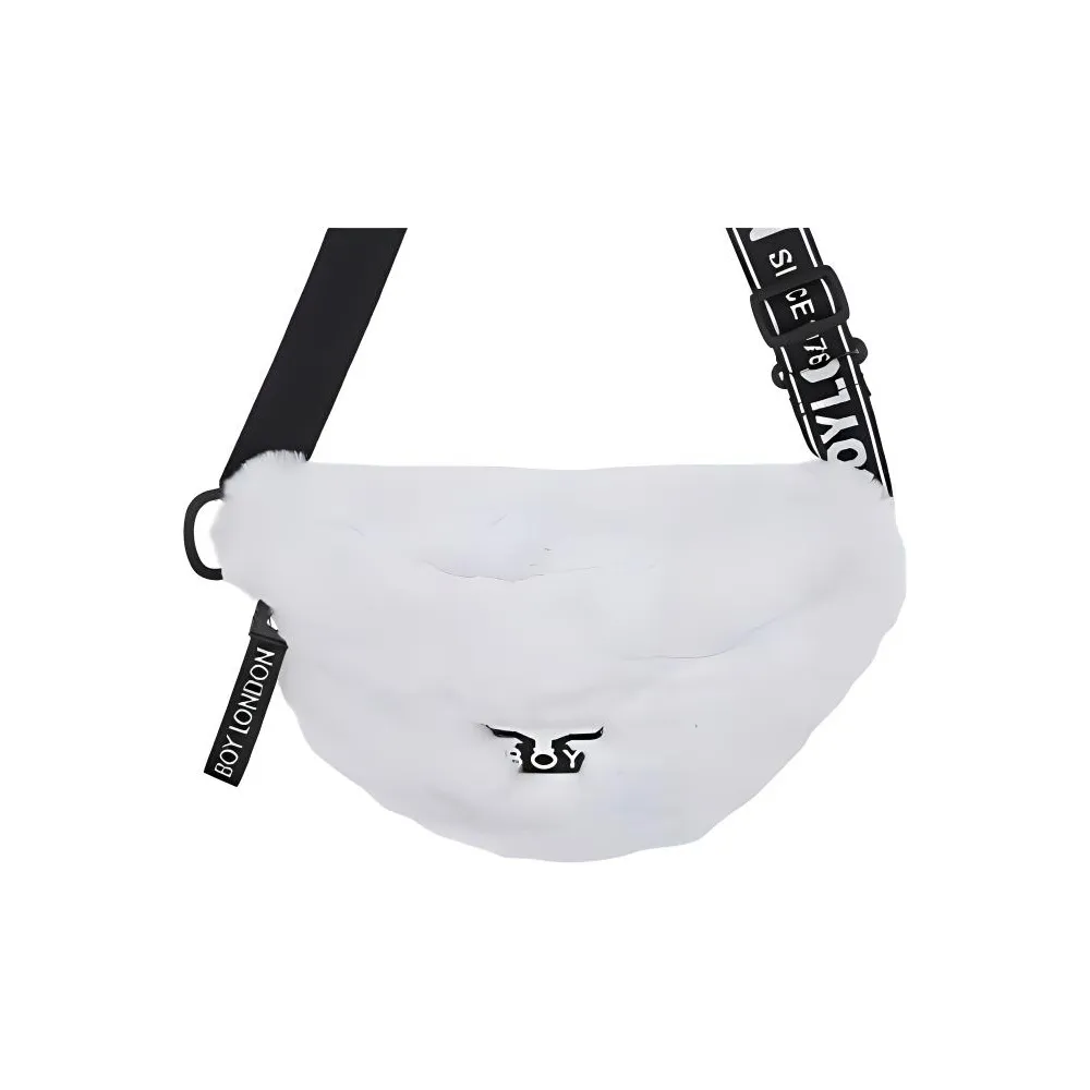 Boy London Polyester Shoulder Bag, Crossbody Bag, Fanny Pack Regular Unisex White