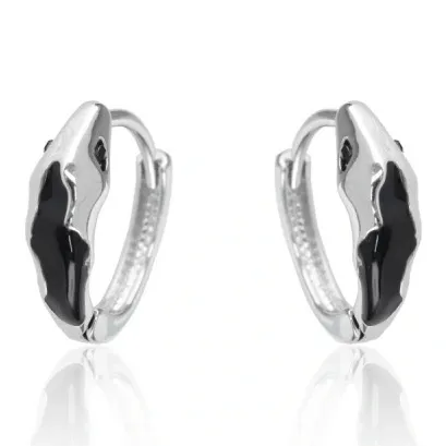 ZWU Серьги-гвоздики из серебра 925 пробы унисекс