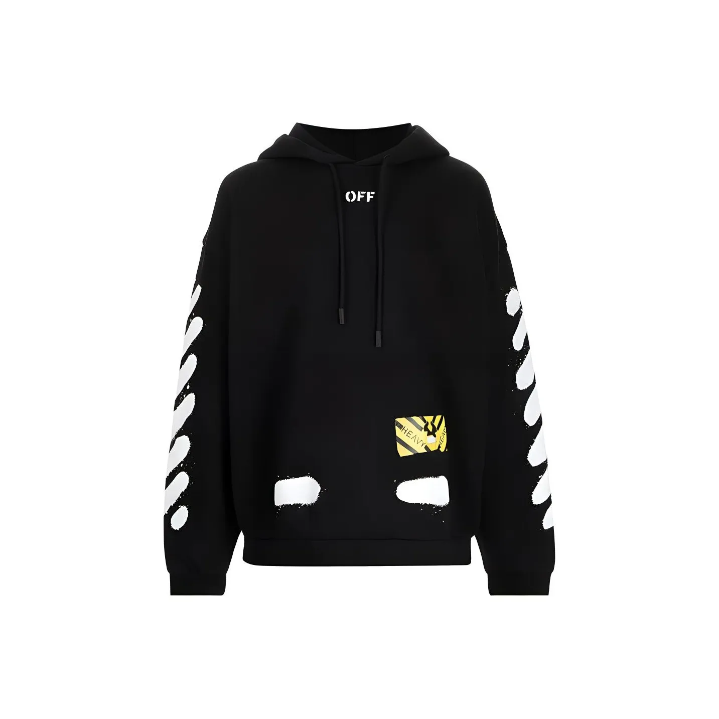 OFF Белый Свитшот Мужской Черный