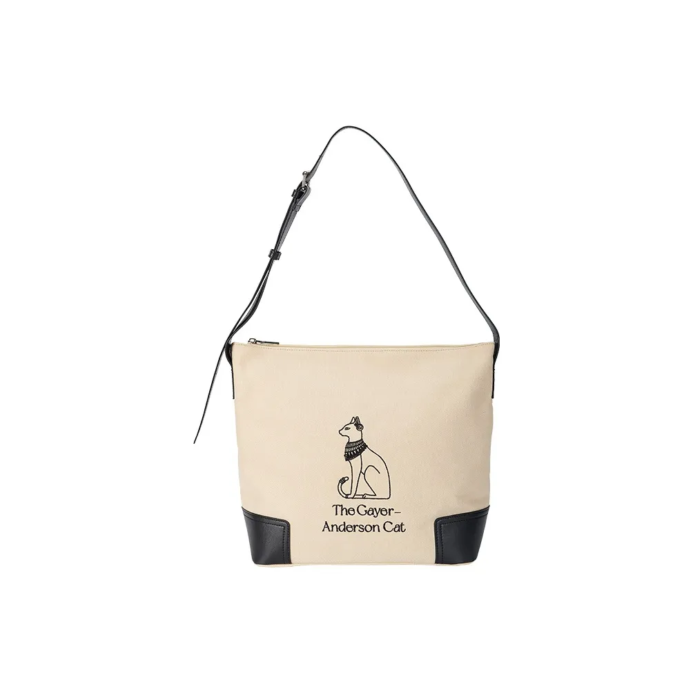 Британский музей Ткань Синтетическая кожа Сумка через плечо Женская Бежевый Верблюжий