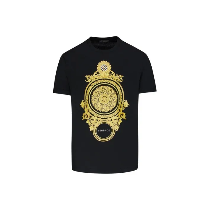 VERSACE Мужские черные T-рубашки