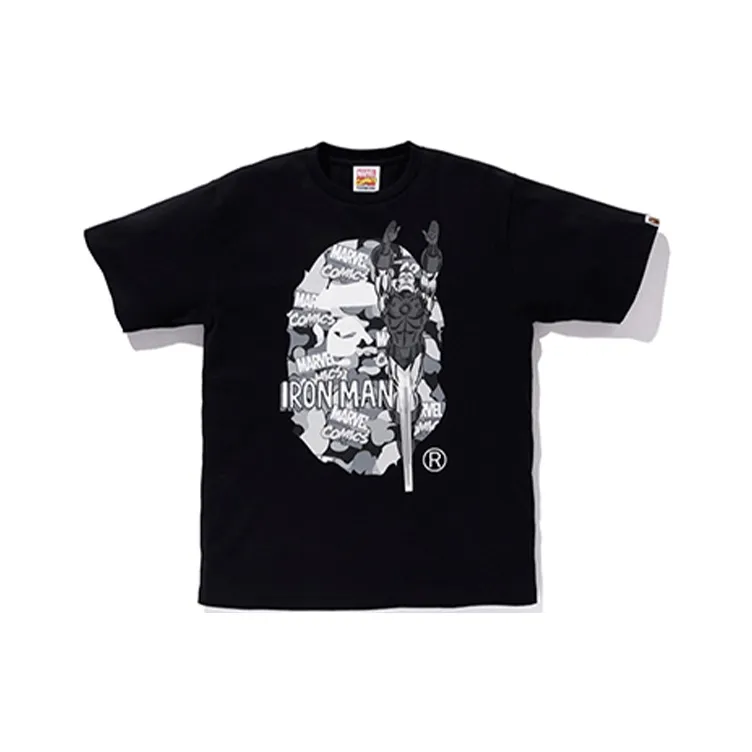 A BATHING APE x Rvel Camo Tee T Shirt Unisex Black