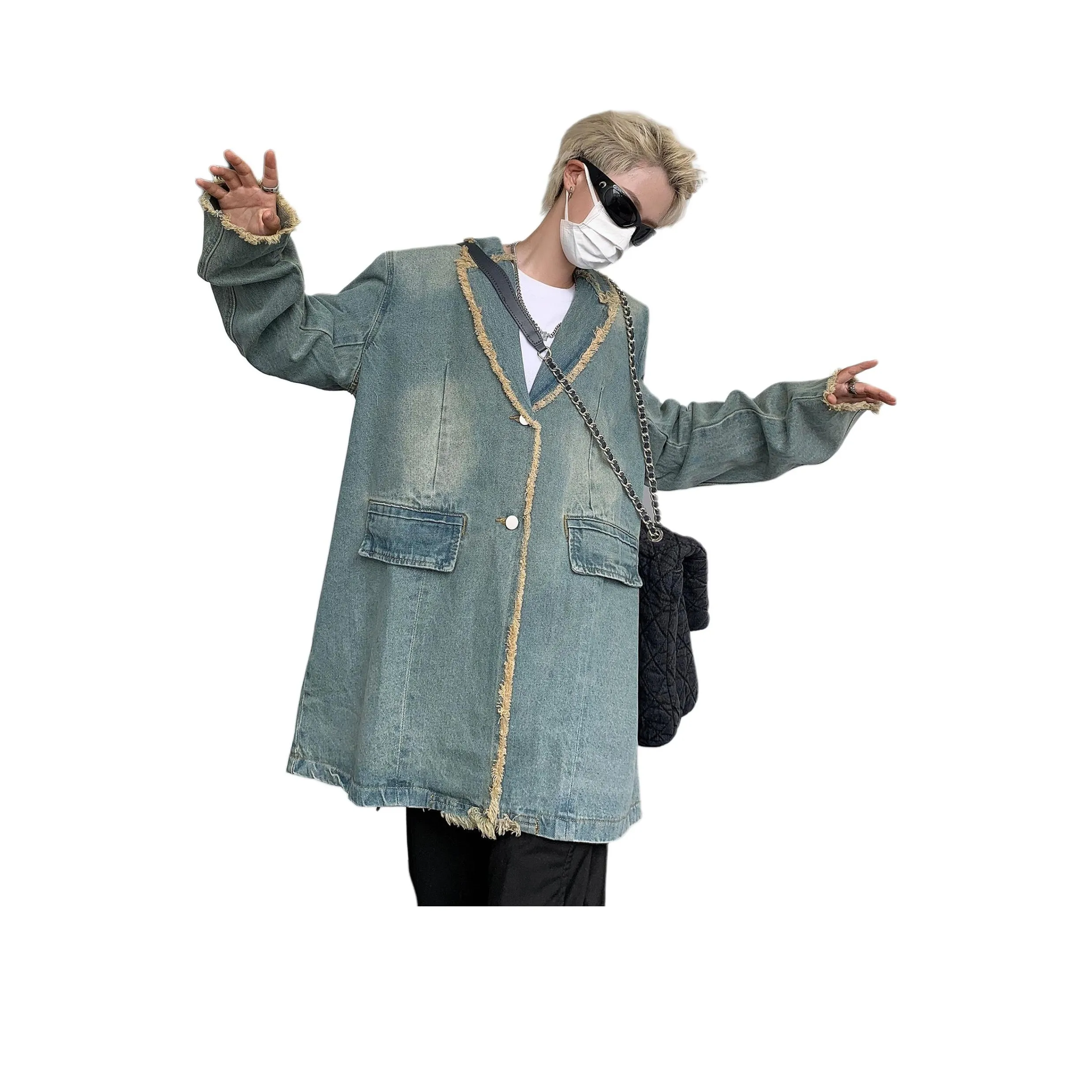 Universal Templates Denim Jacket Unisex Blue