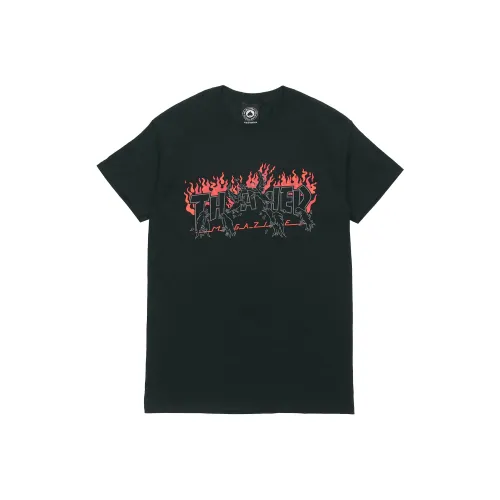 Thrasher Черная Унисекс Футболка